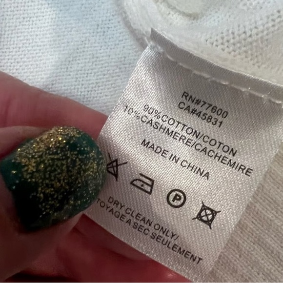 NWOT Chaser Plus Size Astrology Embroidered Cotton Cashmere Blend Sweater - Picture 4 of 5